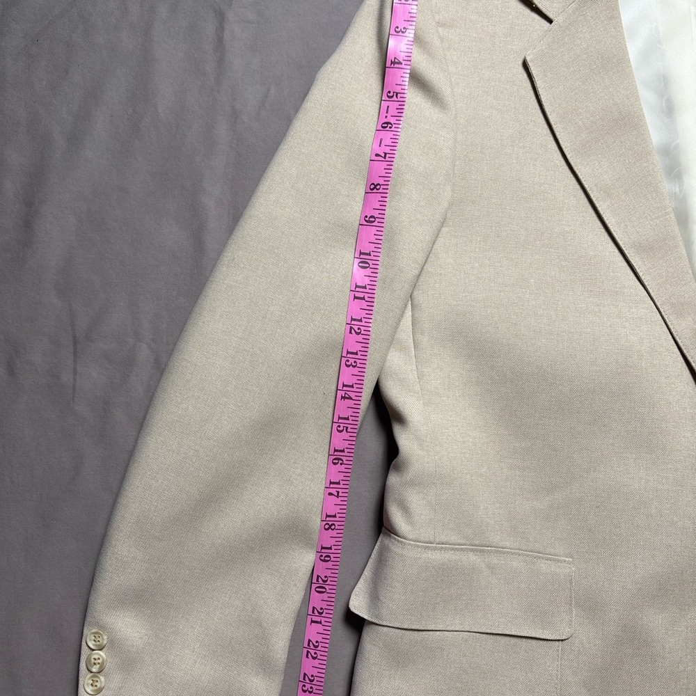 Vintage Levi’s Action Suit Blazer Beige STA-PREST | Western Menswear 42R - Picture 6 of 7